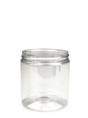 250 ml PET-Cylindrical Zylinderdose klar (70/400) – ohne Deckel