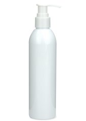 250 ml PET-Flasche weiß, Ø 49,0 mm, Seifenpumpe weiß