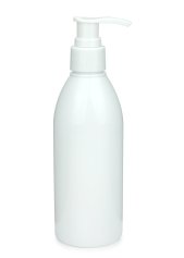 250 ml PET-Flasche weiß, Ø 54,5 mm, Seifenpumpe weiß