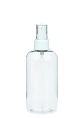 250 ml PET-Flasche transparent, Ø 58,0 mm, Lotionpumpe weiß