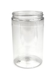 400 ml PET-Cylindrical Zylinderdose klar (70/400) – ohne Deckel