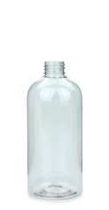 500 ml R-PET-Flasche transparent, Ø 70 mm, ohne Verschluss