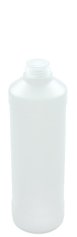 500 ml PE-HD-Flasche transparent, Ø 64 mm, ohne Verschluss