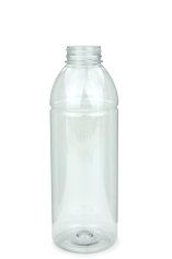 750 ml PET-Flasche transparent, Ø 75 mm, ohne Verschluss