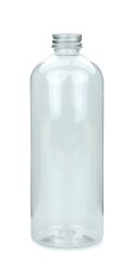 750 ml PET-Flasche transparent, Ø 76,0 mm, Alu-Schraubkappe